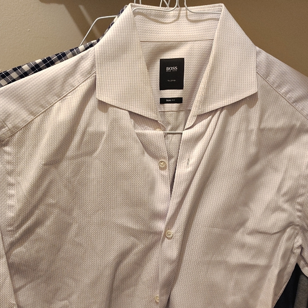 BOSS White Men's Shirt